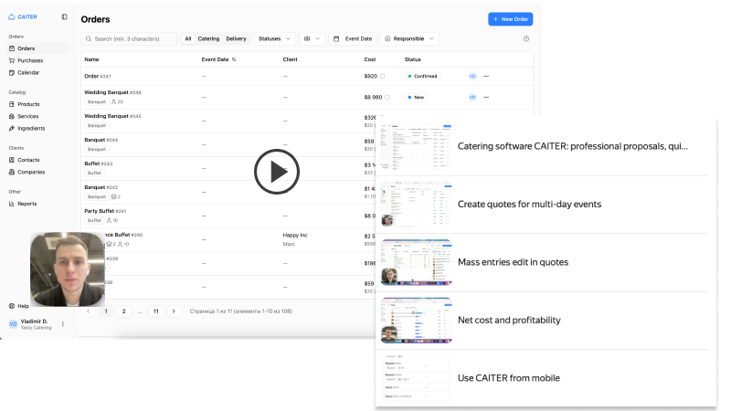 Caiter learning: knowledge base and videos for quotes and proposals